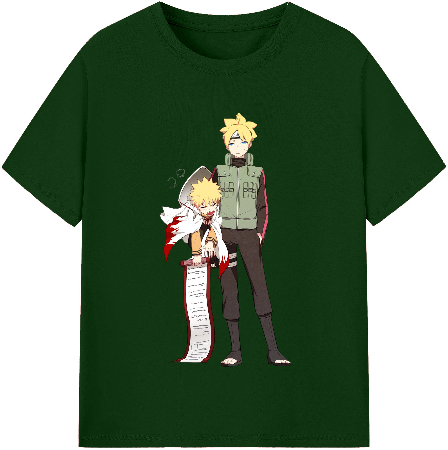 （画像用） NARUTO -ナルト- 波風 ミナト Namikaze Minato 綿100％半袖Tシャツ（フロントプリント）